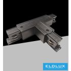 UNIVERSO Háromfázisú sínhez T-alakú toldóelem fekete 165x99x33mm