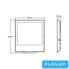 UNIVERSO LED reflektor 200w 18000lm CCT.kap 120° 320x360x40mm IP66 Szürke 3év