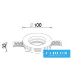 UNIVERSO Gipsz süllyesztett spot lámpatest 1xGU10 ∅100x33mm IP20 fehér