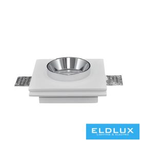   UNIVERSO Gipsz süllyesztett spot lámpatest 1xGU10 Max.35w 100x100x38mm IP20 fehér