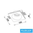 UNIVERSO Gipsz süllyesztett spot lámpatest 1xGU10 Max.35w 100x100x40mm IP20 fehér
