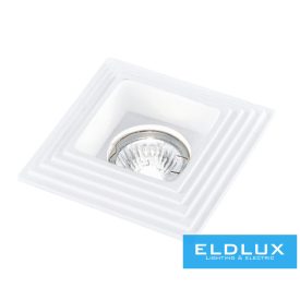   UNIVERSO Gipsz süllyesztett spot lámpatest 1xGU10 124x124x52mm IP20 fehér 