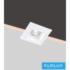 UNIVERSO Gipsz süllyesztett spot lámpatest 1xGU10 124x124x52mm IP20 fehér 