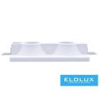 UNIVERSO Gipsz süllyesztett spot lámpatest 2xGU10 215x120x45mm IP20 fehér 