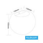 UNIVERSO Gipsz fali lámpa 1xG9 Max.25w 150x130x130mm IP20 fehér