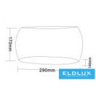 UNIVERSO Gipsz fali lámpa 1xR7S 290x170x140mm IP20 fehér