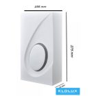 UNIVERSO Gipsz fali lámpa 2xG9 275x155mm IP20 fehér 