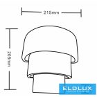 UNIVERSO Gipsz fali lámpa 1xE14 215x205x105mm IP20 fehér 