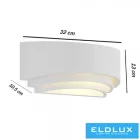 UNIVERSO Gipsz fali lámpa 1xR7S Max.50w 5mm IP20 Fehér 320x130x10