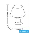 UNIVERSO Gipsz fali lámpa 1xE14 240x140x300mm IP20 fehér