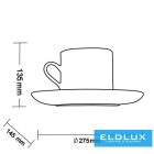 UNIVERSO Gipsz fali lámpa 1xG9 275x135x145mm IP20 fehér 