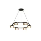 UNIVERSO Függeszték 6x12w 6x1160lm CCT.Kap 105° IP20 Fekete/Amber D710x80x1200mm