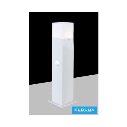 UNIVERSO kürtéri kerti lámpa mozgásérzékelővel 1xGU10 max.12w IP44 fehér 78x78x440mm 5év