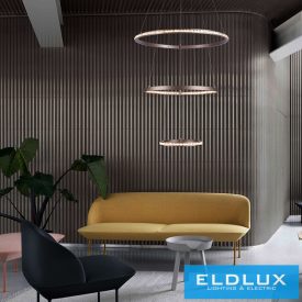 RINGS 水晶吊线灯铬色 59W 4000K