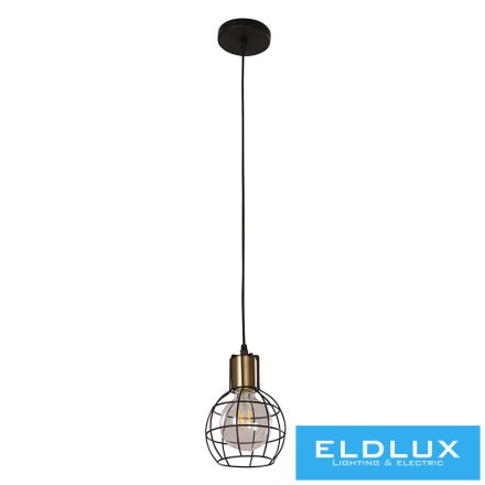 ELDLUX Függeszték E27 fekete