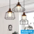 ELDLUX INKJET függeszték E27 fekete