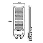 UNIVERSO Solar utcai lámpa 3.2V-18AH 2700lm 6500k IP65 fekete 722x251x47mm