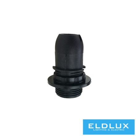 ELDLUX K314C E14 foglalat gyűrűvel fekete