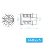 ELDLUX K314C E14 foglalat gyűrűvel fehér