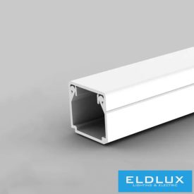   KOPOS Vezetékcsatorna öntapadós műanyag 17mmx 17mmx 2000mm fehér kezeletlen LHD