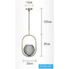 UNIVERSO Függeszték 1xE27 D250x390x1200mm IP20 Fekete/Óarany