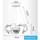 UNIVERSO Függeszték 78w 6300lm 6500K D560x1200mm fehér