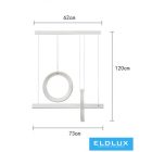 UNIVERSO Függeszték 80w 6400lm 3000k IP20 fehér 730mm