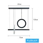 UNIVERSO Függeszték 80w 6400lm 4000k IP20 fekete 730mm