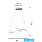 UNIVERSO Függeszték 40w 3200lm 3000k IP20 Fehér D550x1200mm