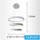 UNIVERSO Függeszték LED 62w 8400lm 3000k IP20 fehér 500+400+300*1200mm