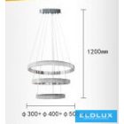 UNIVERSO Függeszték LED 62w 8400lm 4000k IP20 500+400+300mm fehér