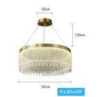 UNIVERSO Kristály üveg csillár 27w 2160lm 6500k arany D500x1200mm