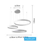 UNIVERSO Függeszték 60w 4800lm 6500k IP20 fehér 630+490+380mm