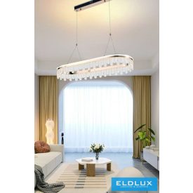   UNIVERSO Kristály üveg csillár 50w 4000lm CCT rosegold 800x300x1500mm