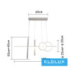 UNIVERSO Függeszték 48w 3840lm 4000k 1090mm IP20 fehér