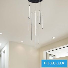   UNIVERSO Függeszték COB LED 105W 8400lm 4000K ∅800x2500mm IP20 fekete