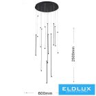 UNIVERSO Függeszték COB LED 105W 8400lm 4000K ∅800x2500mm IP20 fekete