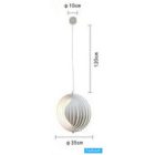 UNIVERSO Függeszték 1xE27 Max.60w IP20 Fehér D350x1200mm