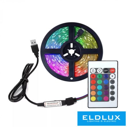 ELDLUX 5V RGB LED szalag szet 2835-30D 5M