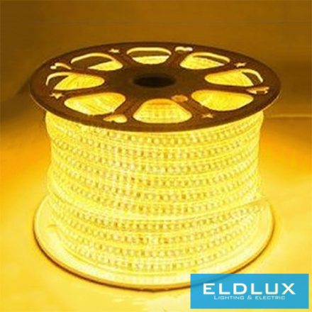 Flexibilis LED szalag AC:220V 2835-120D-10MM 7.6w/M golden IP65