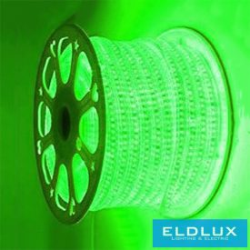   ELDLUX Flexibilis LED szalag AC:220V 2835-120D-10MM 7.6w/M zöld IP65
