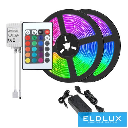 ELDLUX 12V RGB LED szalag szet 5050-54D 10M