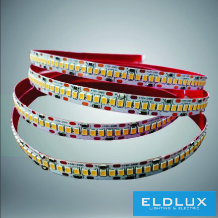 ELDLUX LED szalag DC:12V 2835-240D-10MM Max 18w/M 2160lm/M 3000K IP20 5m