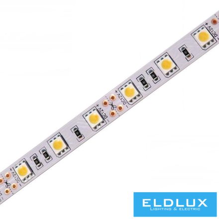 12V-os LED szalag 5050-60D 14.4W/m 3000K IP20 5m/csomag