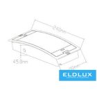 UNIVERSO LED vészkijárat lámpatest 1.5w 90lm 6500K 3.2v 600mAH 2óra IP65 240x90x46mm