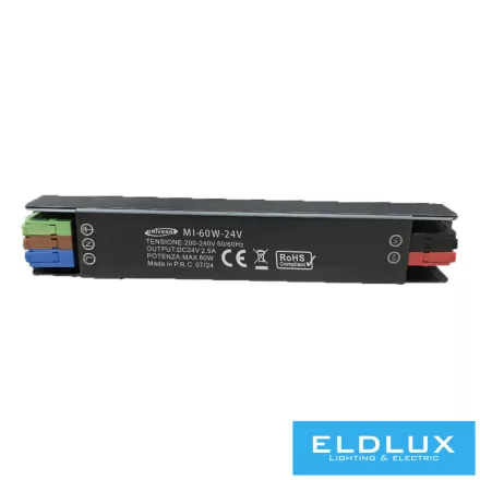 UNIVERSO Mini fémházas tápegység DC:12V 60w 5A IP20 160x26x21mm