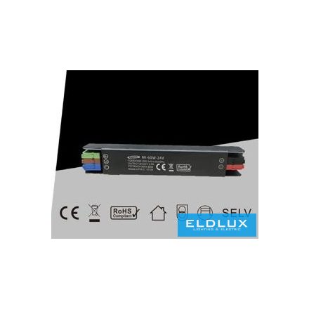 UNIVERSO Mini fémházas tápegység DC:24V 60w 2.5A IP67 160x26x21mm