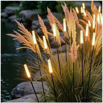 UNIVERSO Kerti lámpa nád formájú DC:24V 0.5w 60lm 4000k IP65 Fekete/arany D15x1168mm