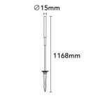 UNIVERSO Kerti lámpa nád formájú DC:24V 0.5w 60lm 4000k IP65 Fekete/arany D15x1168mm