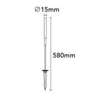 UNIVERSO Kerti lámpa nád formájú DC:24V 0.5w 60lm 4000k IP65 Fekete/arany D15x580mm